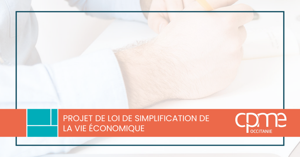 Projet de loi de simplification de la vie économique CPME